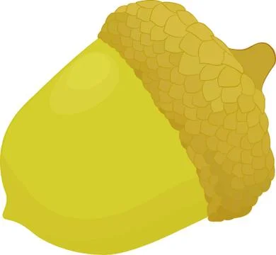 Acorn icon. vector symbol Illustrazione stock
