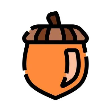 Acorn nut seed icon vector illustration Illustration