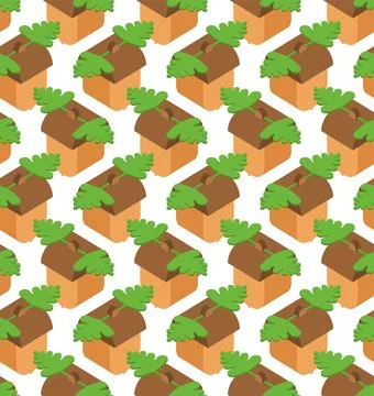Acorn pattern seamless. Fruit of the oak tree background. Baby fabric texture Stock Illustration