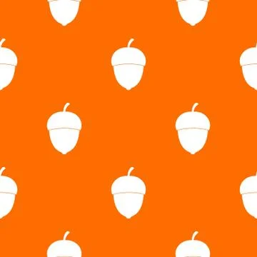 Acorn pattern seamless Stock Illustration