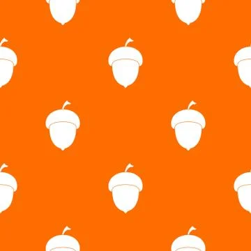 Acorn pattern seamless イラスト素材