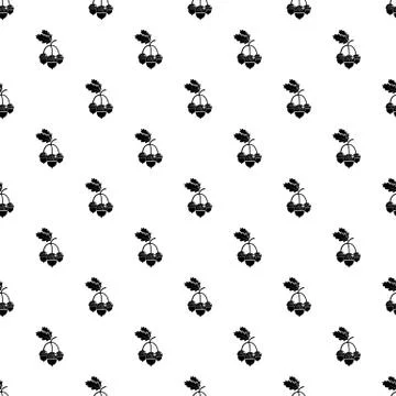 Acorn pattern vector seamless Illustrazione stock