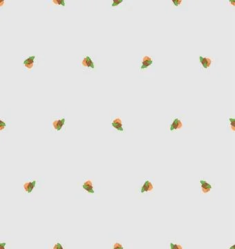 Acorn pixel art pattern seamless. 8 bit pixelated fruit of the oak tree bac.. イラスト素材
