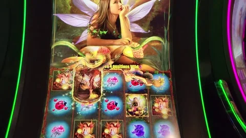 Acorn Pixie Slot Machine Casino Game 库存影片 243912967