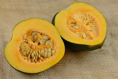 Acorn squash halves Stock Photos