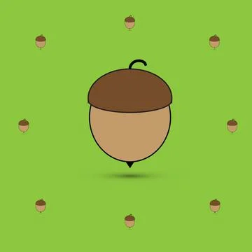 Acorn symbol Stock Illustration