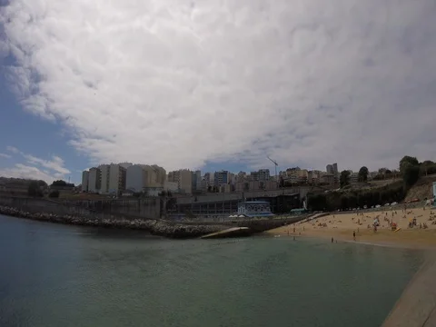 Acoruña beach 库存影片 78980986