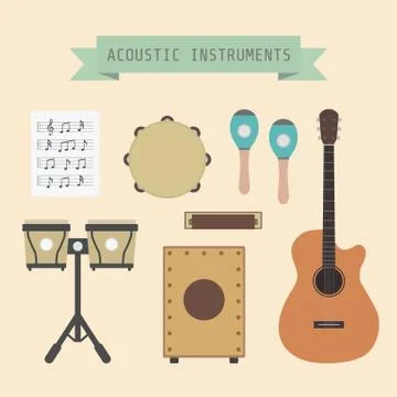 Acoustic band Stock Illustration