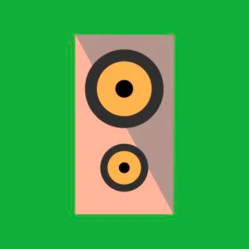 Acoustic column Stock Illustration