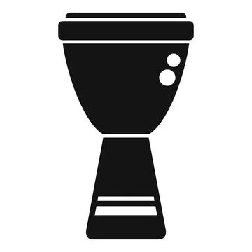 Acoustic drum icon simple vector. Music instrument Illustrazione stock