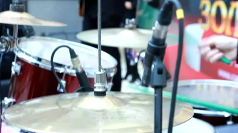 Acoustic Drum Set Stock Footage 58289827