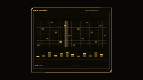 Acoustic Environment Display HUD Seamless Loop Stock Footage 342161730