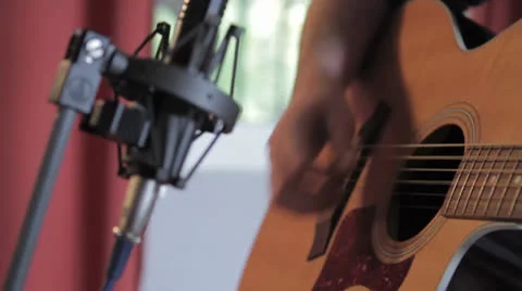 Acoustic guitar 002 Stock Footage 25853328