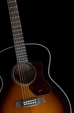 Acoustic guitar detail Stock Photos