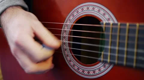 Acoustic guitar 库存影片 20430375