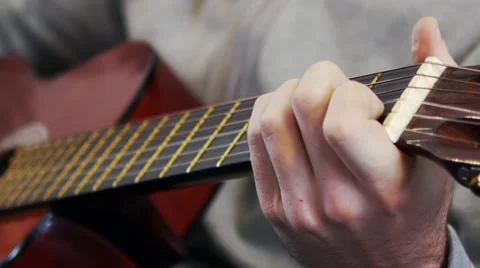 An acoustic guitar Stockbeeldmateriaal 20430384