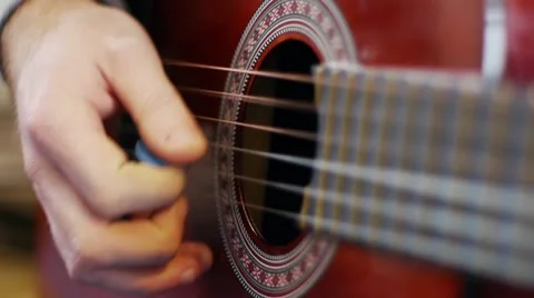 An acoustic guitar Stock-Footage 20430391