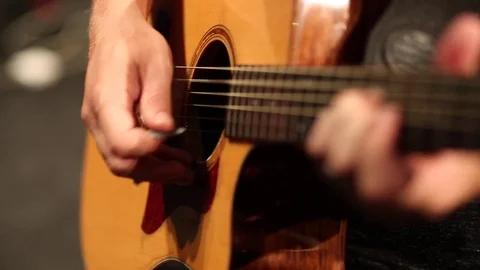 Acoustic Guitar Stock Footage 79835373