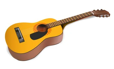 Acoustic guitar Stock Illustration