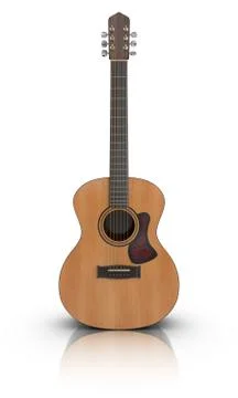 Acoustic guitar Stock Illustration