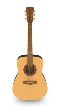 Acoustic Guitar Stock Illustration