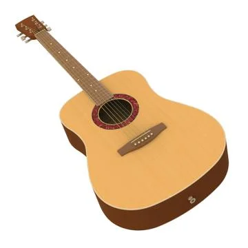 Acoustic Guitar Stock Illustration