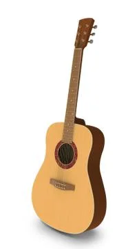 Acoustic Guitar Stock Illustration