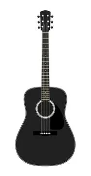 Acoustic guitar Stock Illustration