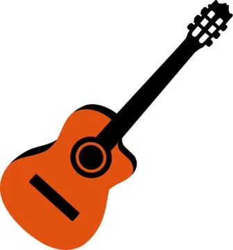 Acoustic guitar Stock Illustration