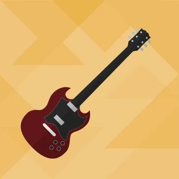 Acoustic Guitar Illustrazione stock