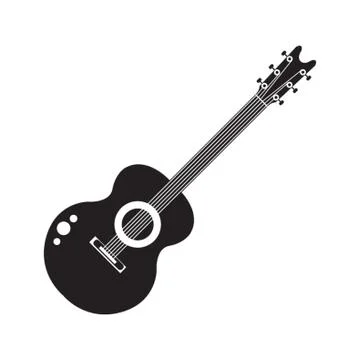 Acoustic guitar Stock Illustration