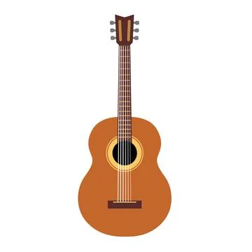 Acoustic guitar Illustrazione stock