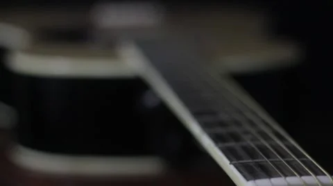 Acoustic guitar laying flat Stock-Footage 47755731