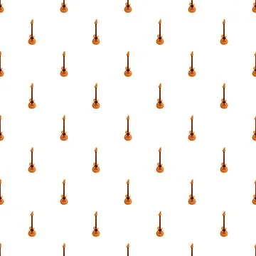 Acoustic guitar pattern creating musical instrument background Illustrazione stock