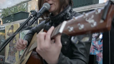 Acoustic Guitar Player 02 Stock Footage 38708346