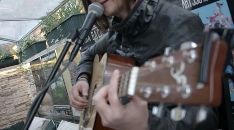 Acoustic Guitar Player Stock-Footage 38707457