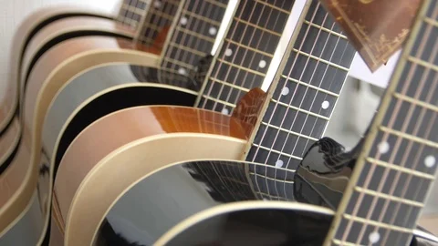 Acoustic Guitar Set Video stock 101434514