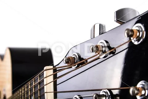 Acoustic Guitar String Tuners Stock Photos
