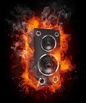 Acoustic Loudspeaker Illustrazione stock