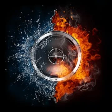 Acoustic Loudspeaker Stock Illustration