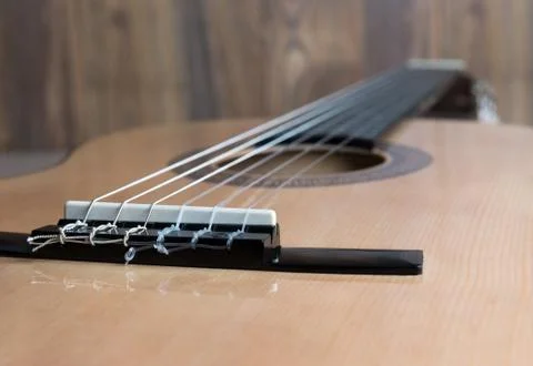 Acoustic six-string guitar Stock Photos