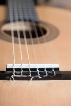 Acoustic six-string guitar Stock Photos