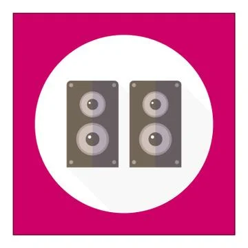 Acoustic speakers Stock-Illustration