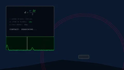 Acoustic Wave Propagation and Time-of-Flight Telemetry 스톡 동영상 334583597