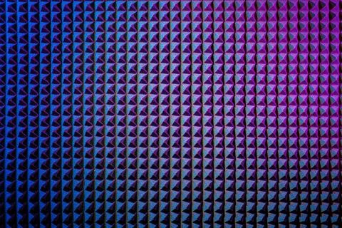 Acoustical wall panel of pyramid polyurethane foam pattern texture. Blue an.. Stock Illustration