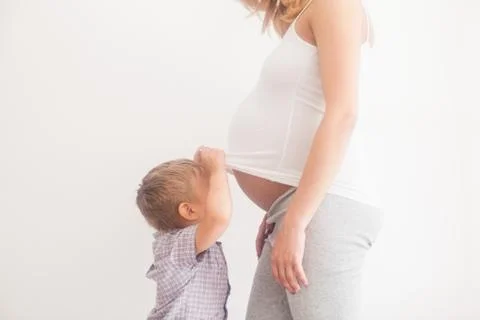 Acquaintance with the future brother Stock Photos