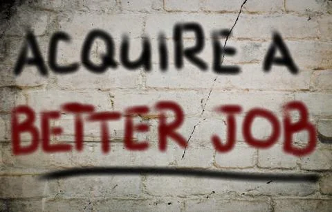 Acquire A Better Job Concept Illustrazione stock