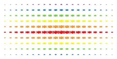 Acquisition Handshake Spectrum Halftone Pattern Stock Illustration