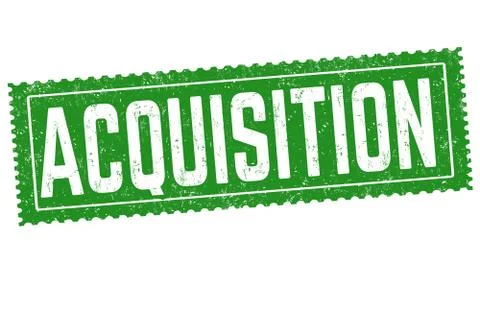 Acquisition stamp Stock Illustration
