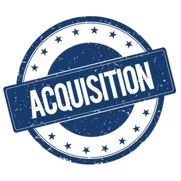 ACQUISITION stamp sign Stock Illustration